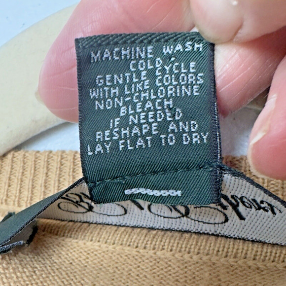 Vintage Brooks Brothers Golf V-Neck Sweater Men L Gold Preppy Academia Heritage - Picture 7 of 10